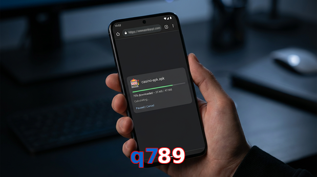 Main screen of Q789 apk page for PK players